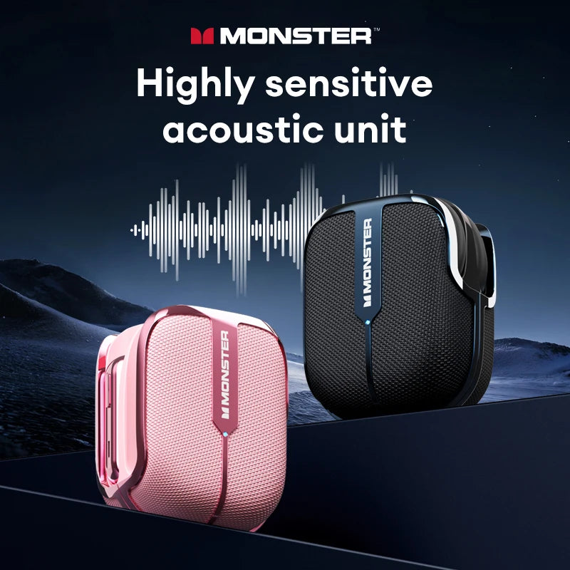 Monster XKO06 Earbuds – Wireless Bluetooth 5.4, Stereo, Noise Reduction, Sport