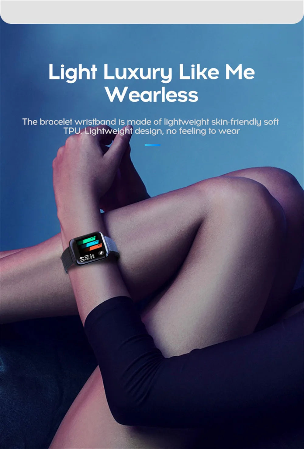 116 Smart Fitness Bracelet – Sport Watch, Music & Message Control, Bluetooth
