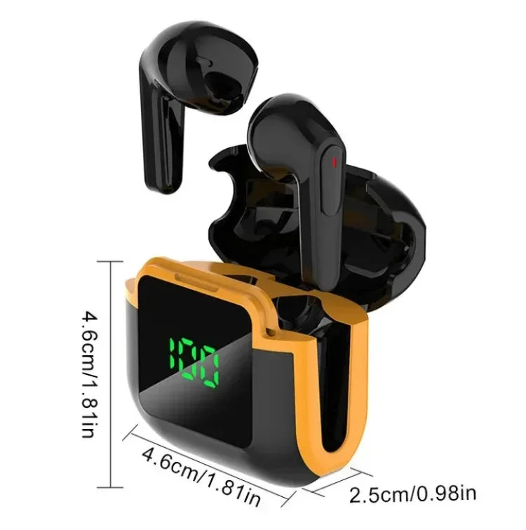PRO90 Bluetooth 5.3 TWS Earbuds – LED, Stereo, Touch, Noise Cancel