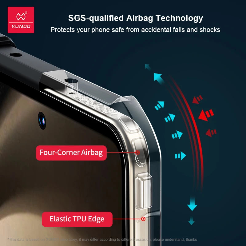 Xundd Foldable Shockproof Case – Samsung Galaxy Z Fold 3–7 (Glass+PC+TPU)