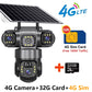Solar 4G Outdoor Security Camera – 3 Lens, 10X Zoom, Night Vision