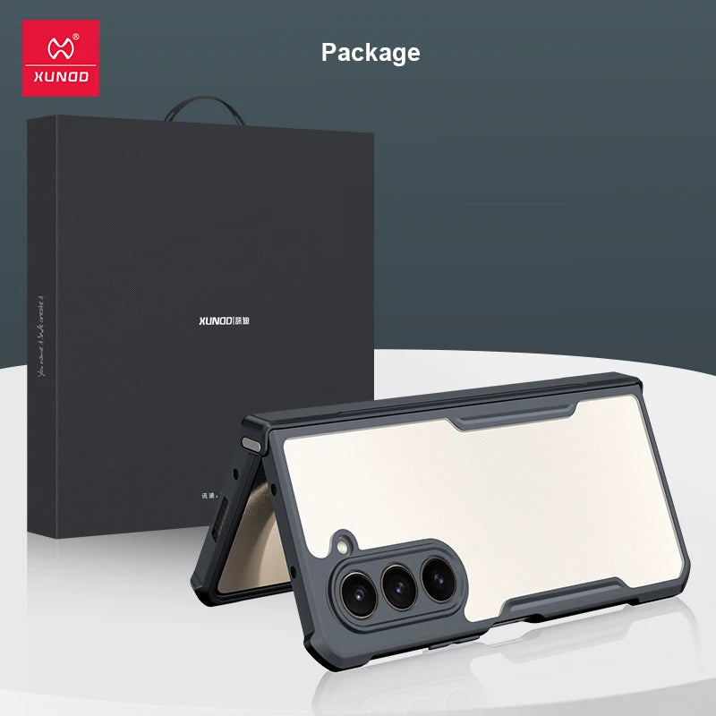 Xundd Foldable Shockproof Case – Samsung Galaxy Z Fold 3–7 (Glass+PC+TPU)