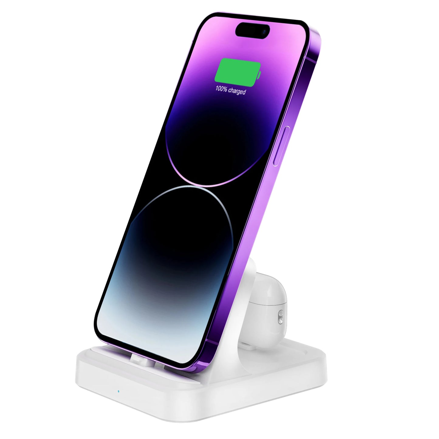 2-in-1 Charging Station – Dock for iPhone 11–14 & AirPods 1–3/Pro