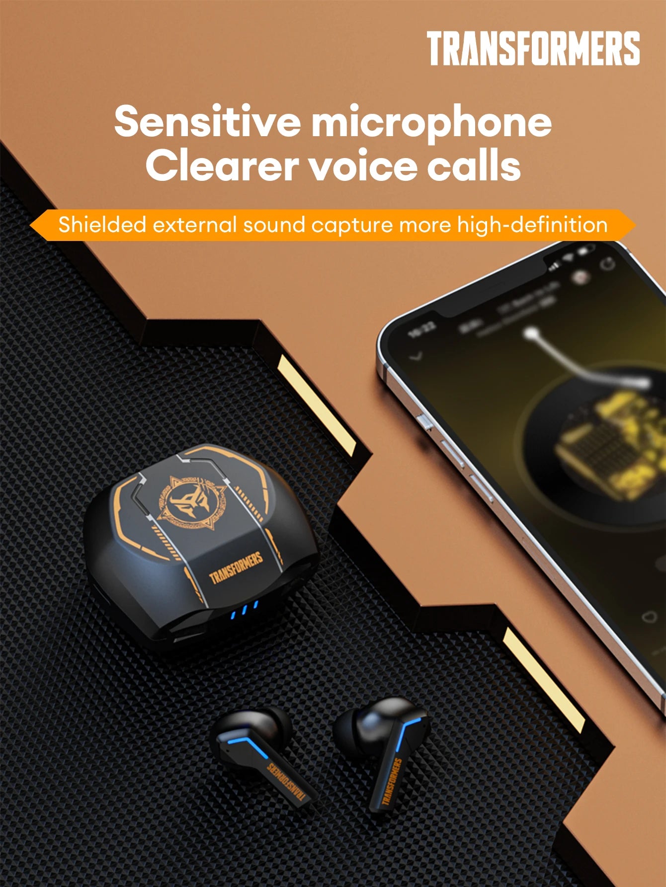 Transformers TF-T06 Bluetooth Earbuds – Noise Reduction, Gaming & Music