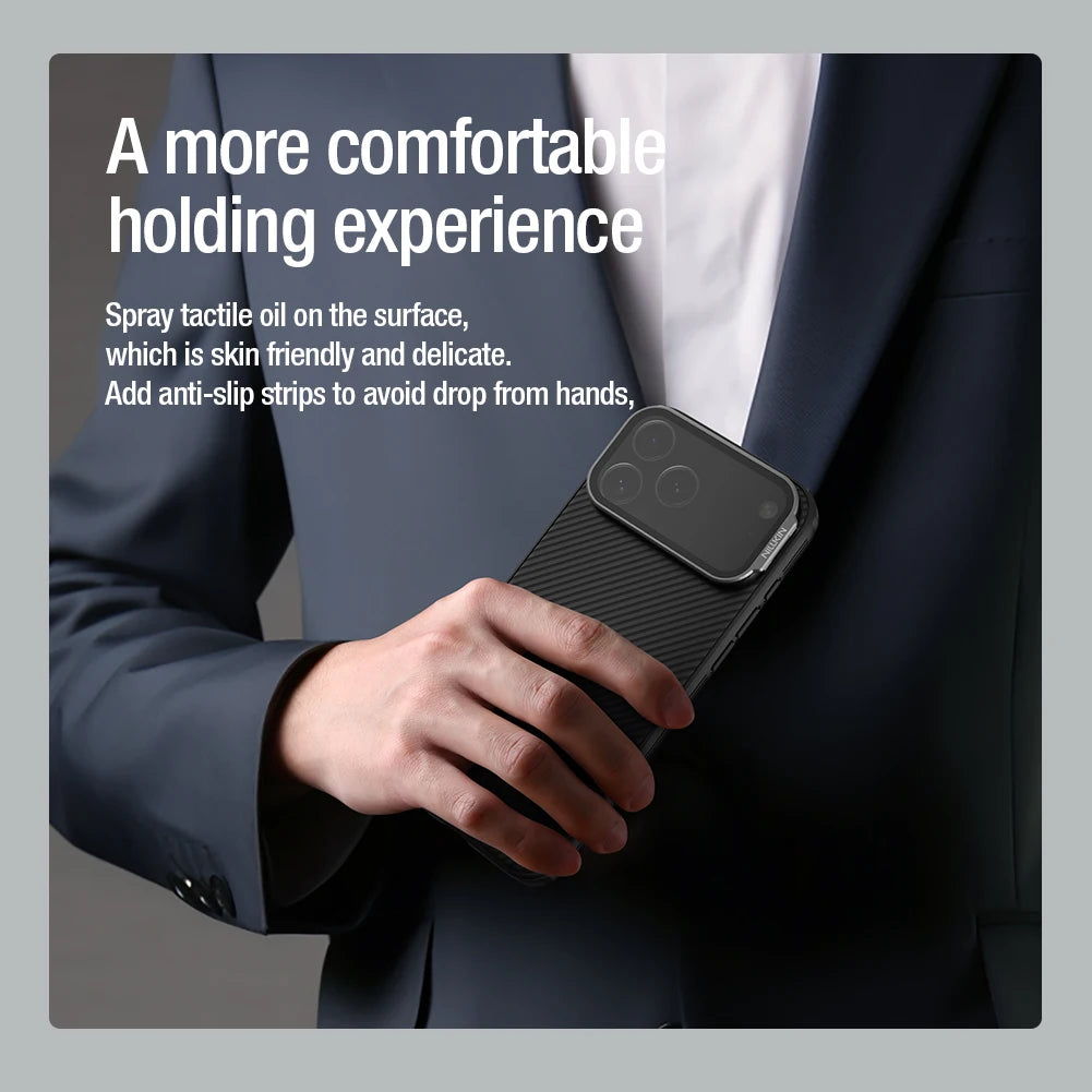Nillkin CamShield iPhone Case – Camera Protection & Stand (iPhone 17 Series)