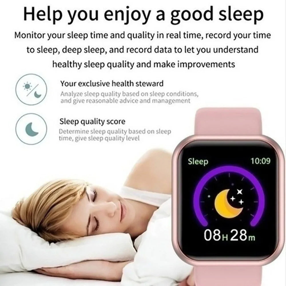 Smart Watch for Men & Women – Bluetooth, Music, Fitness & Sleep Monitor