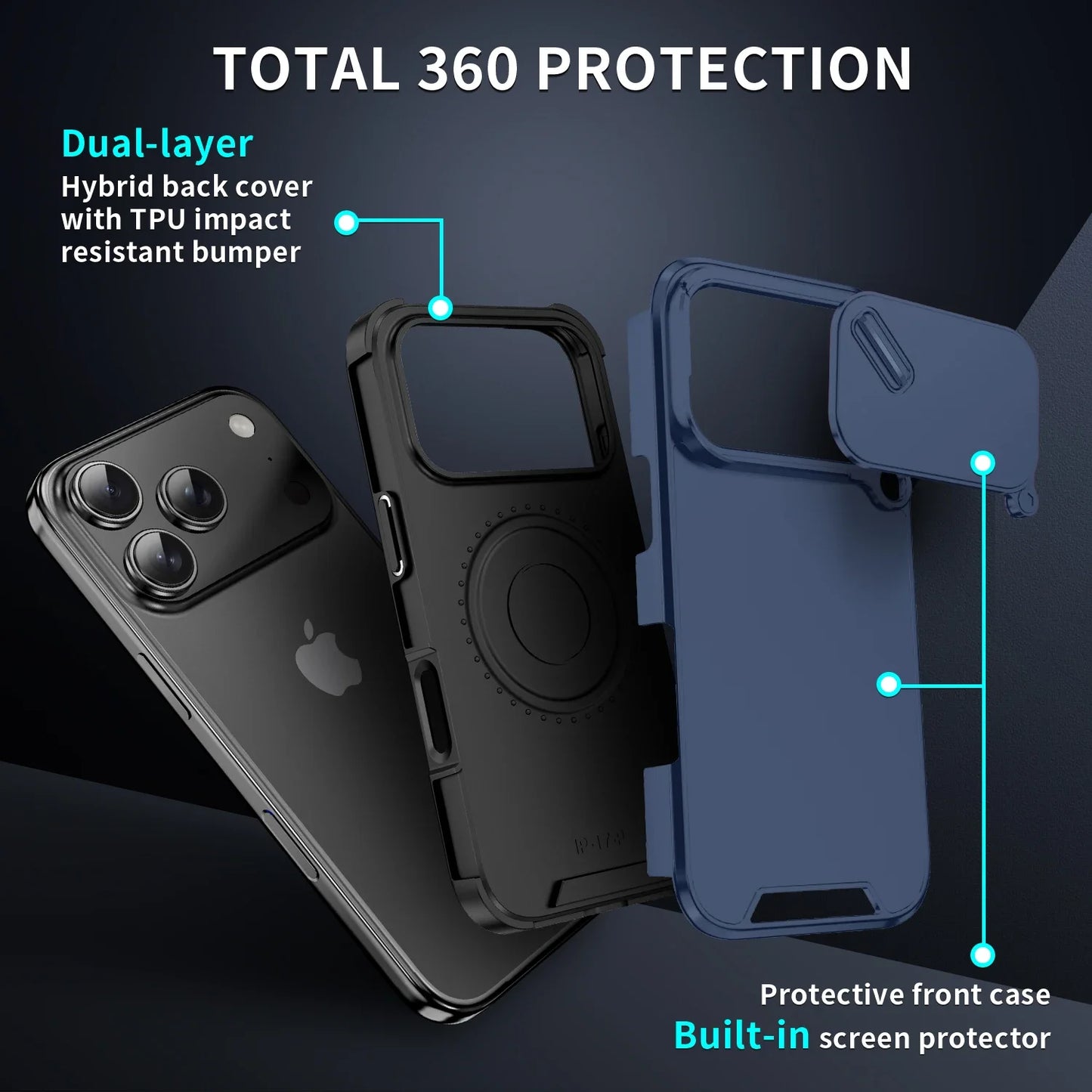 Shockproof iPhone Case – Anti-Collision & Camera Guard (iPhone 17 Series/Air)
