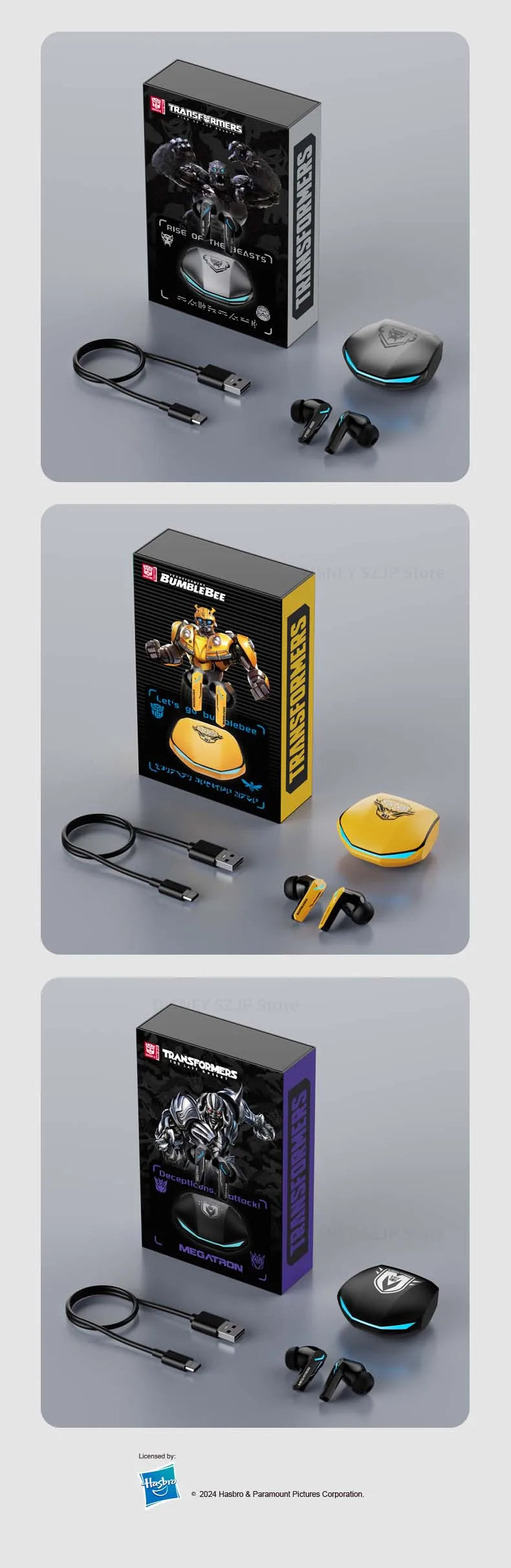 Transformers TF-T10 Bluetooth Earphones – Gaming, Low Latency, Dual Mode