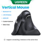 UGREEN Vertical Wireless Mouse – Bluetooth 5.0, 4000DPI, Ergonomic