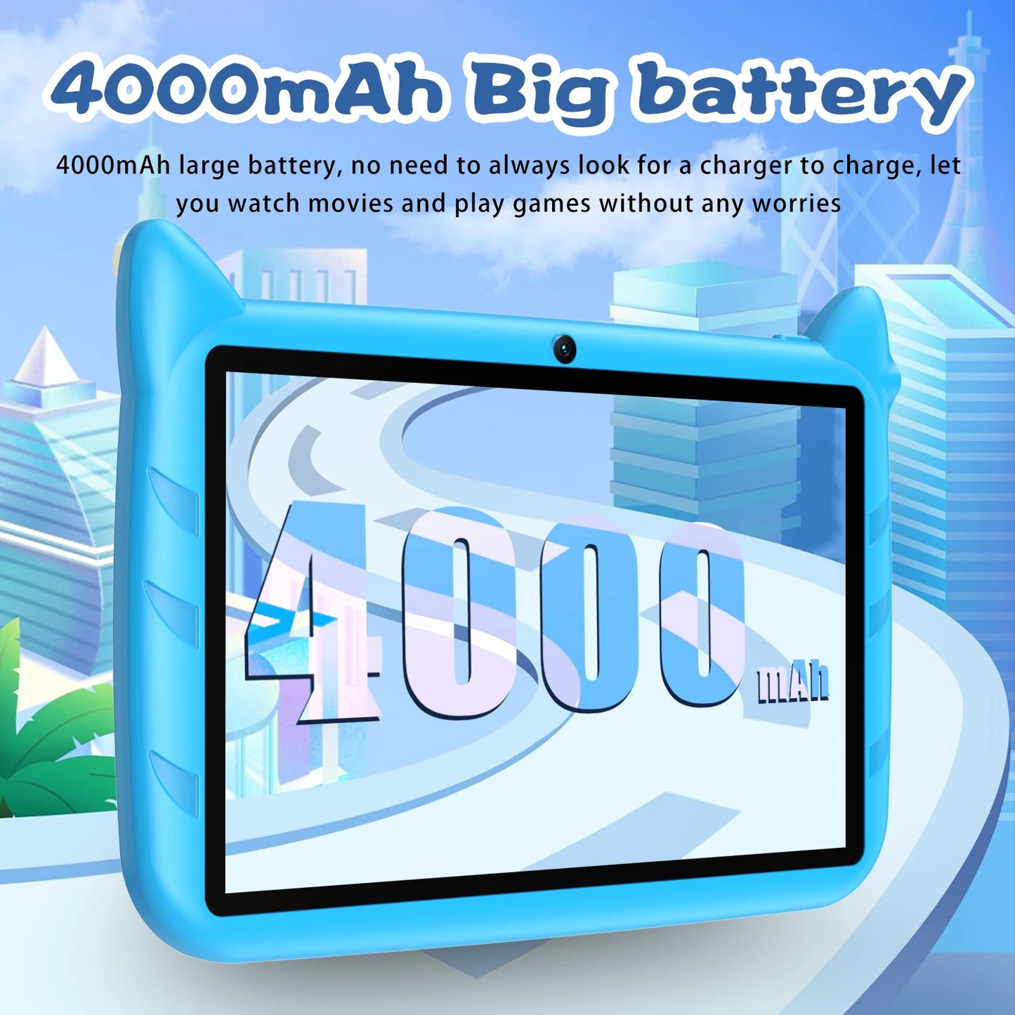 7'' Kids Tablet – Global 5G, Quad Core Android, 4GB+64GB, Educational