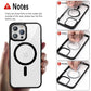 Anti-Fall Acrylic Business Case – Magnetic Magsafe for iPhone 11–16 Pro/Max