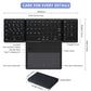 BOW Foldable Bluetooth Keyboard – Wireless Rechargeable with Touchpad