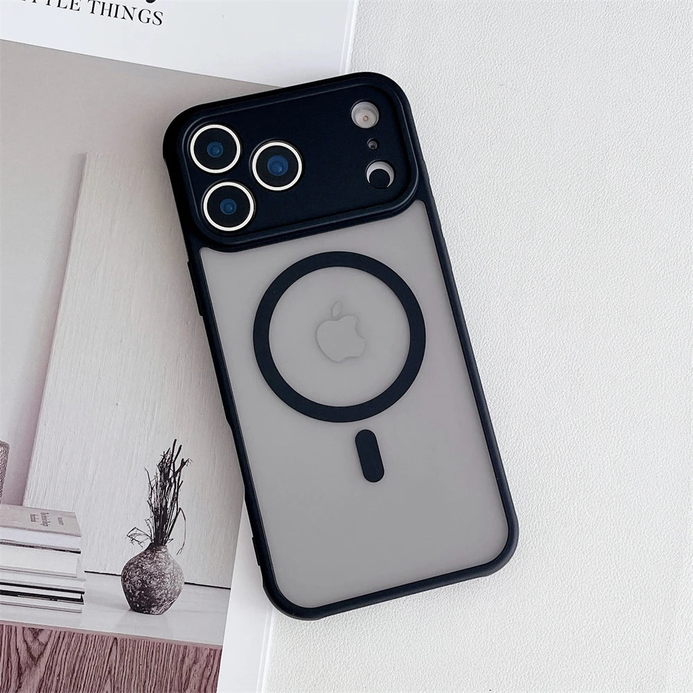 MagSafe Frosted iPhone Case – Shockproof & Armor Matte (iPhone 11–17/16E)