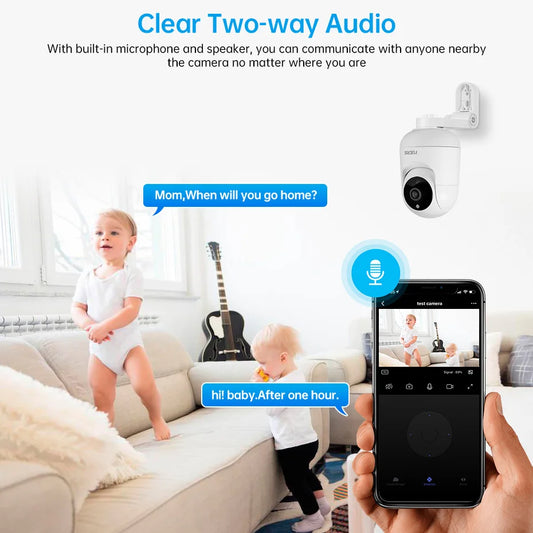 FUERS 4K 8MP WiFi Camera – Tuya Smart Home Security & Baby Monitor