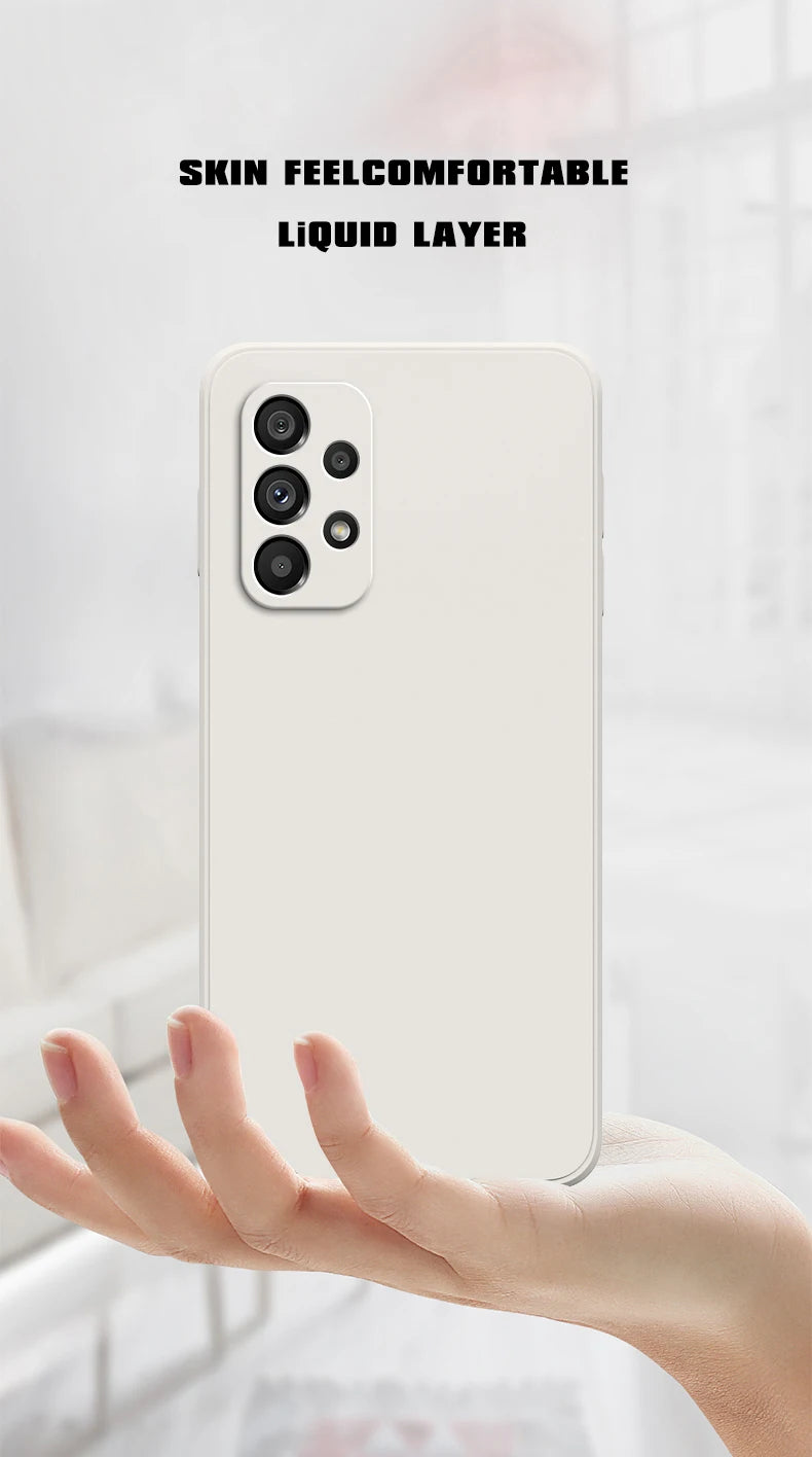 Original Silicone Case – Samsung A13–A73 Series, Camera Protection