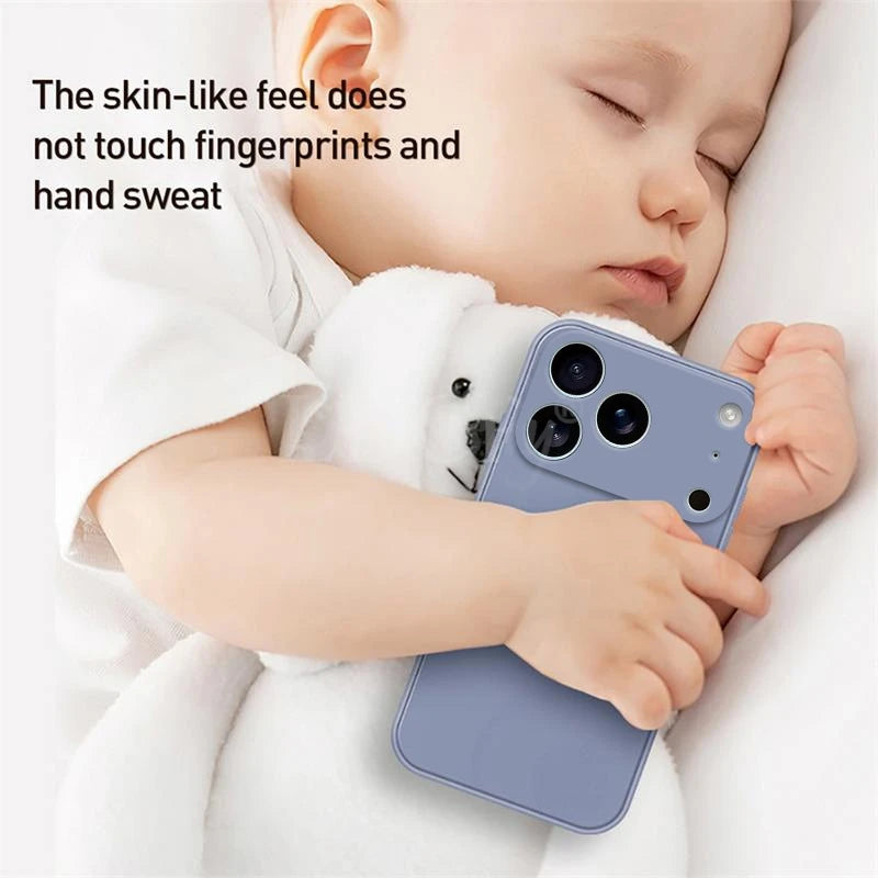 Liquid Silicone TPU iPhone Case – Plain & Protective (iPhone 17 Series/Air/Pro Max)