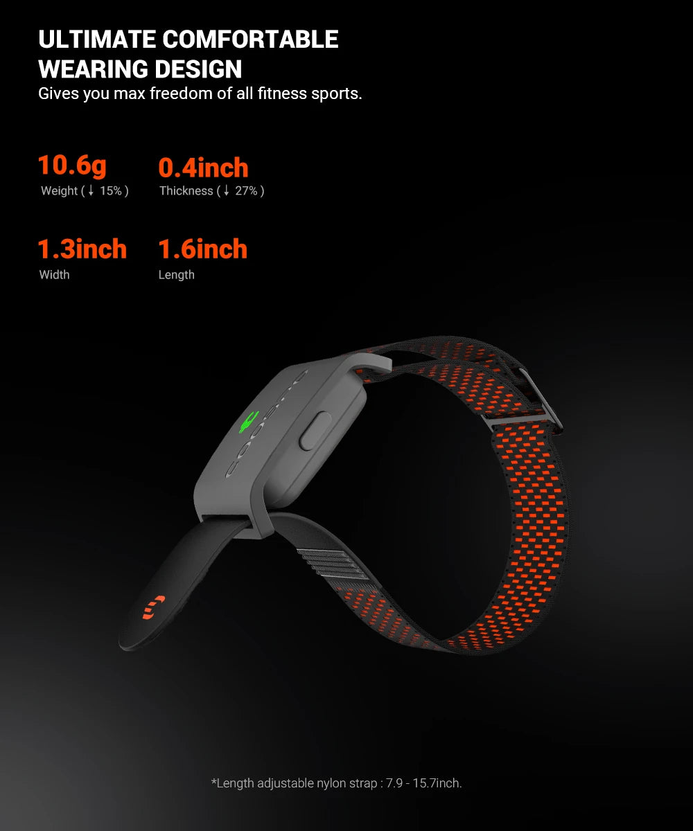 COOSPO HW9 Armband Heart Rate Monitor – BLE5.0 & ANT+ for Fitness & Cycling