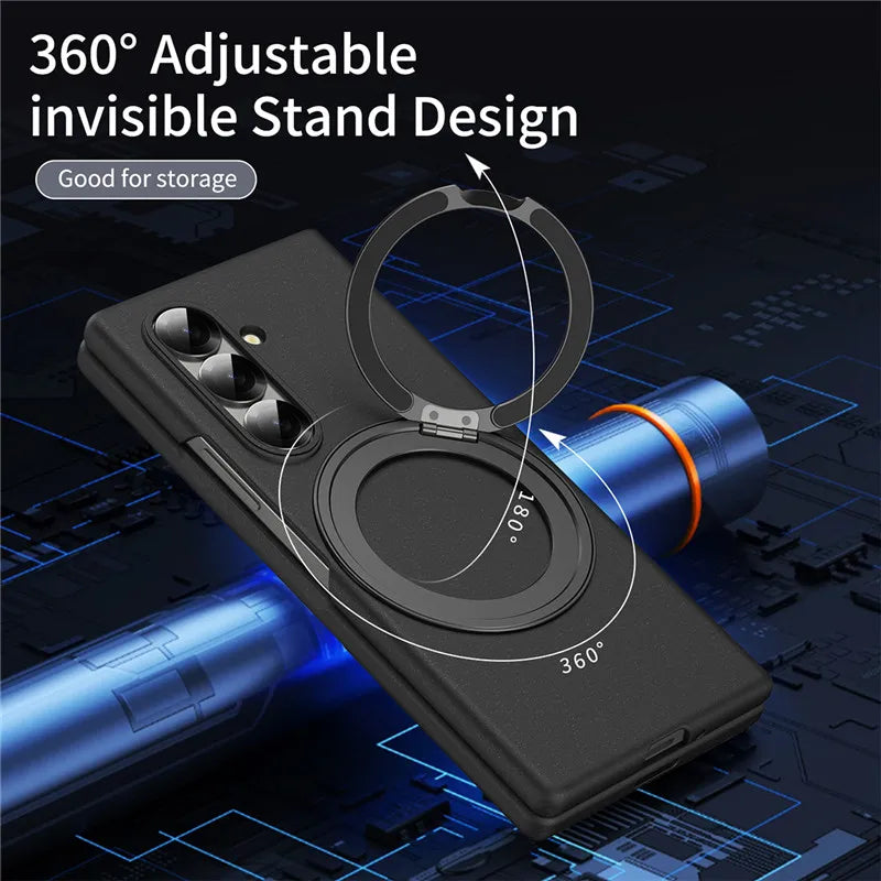Magnetic Ring Case – Samsung Galaxy Z Fold 7, MagSafe & Wireless Charging