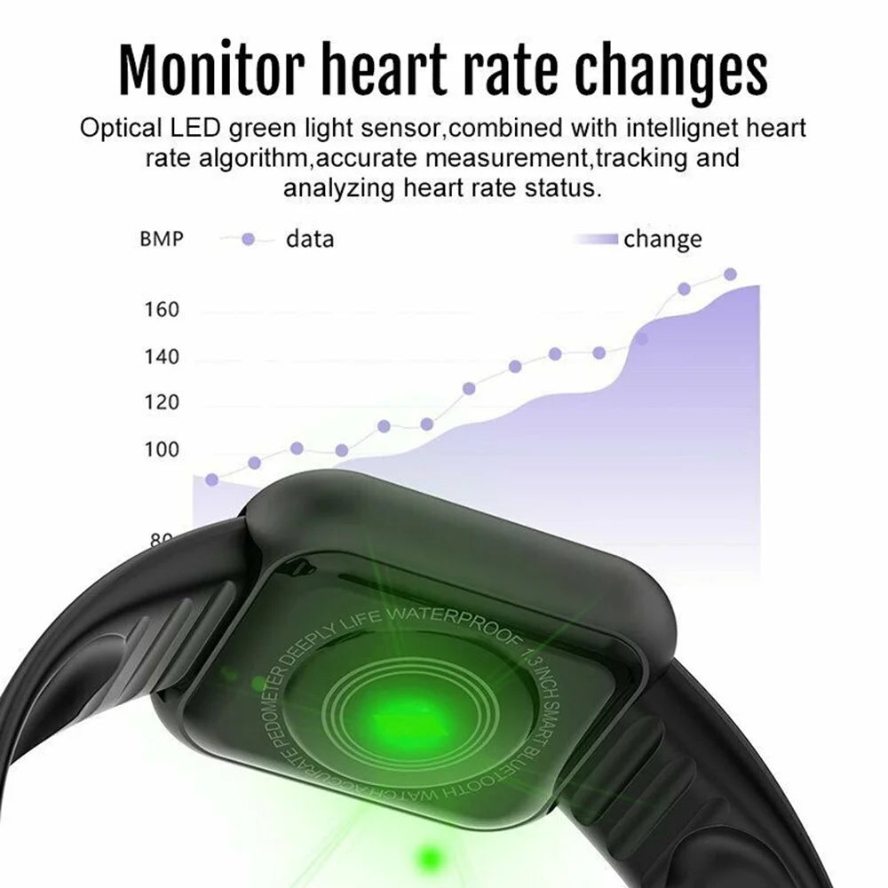 Smart Watch for Men & Women – Bluetooth, Music, Fitness & Sleep Monitor