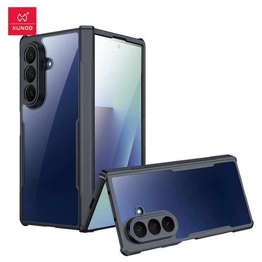 Xundd Galaxy Z Fold 3–7 Case – Hinge Protection + Built-in Screen Protector