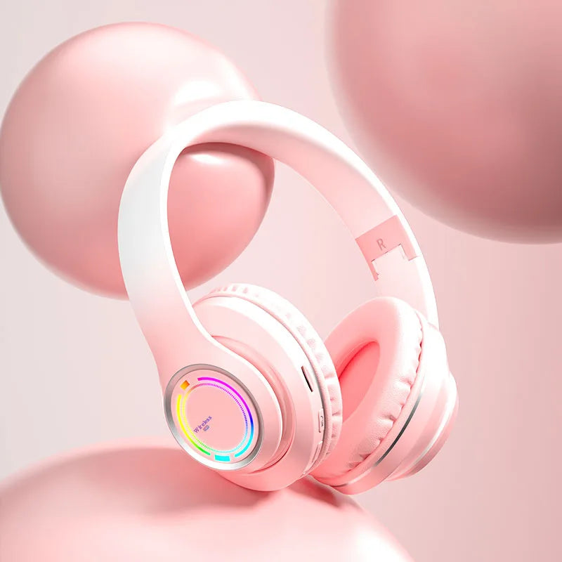 Wireless Bluetooth Kids Headphones – Multi-Color, SD Card, HiFi Stereo