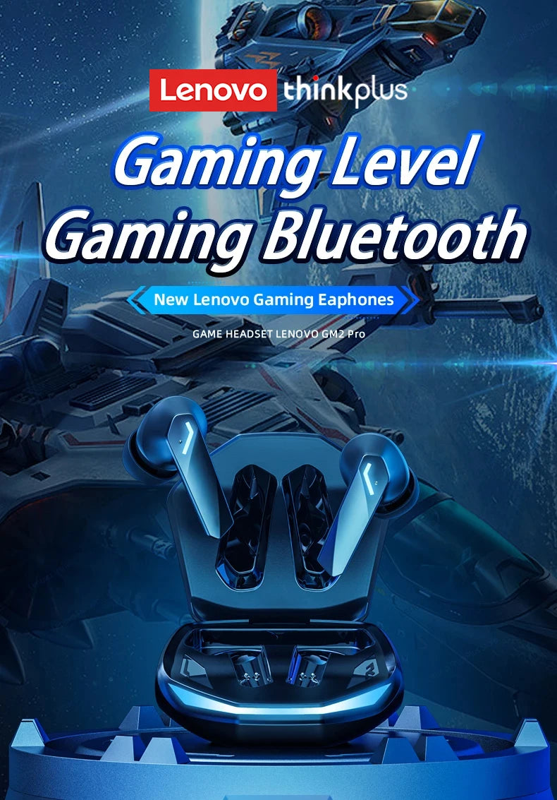 Lenovo GM2 Pro Earphones – Bluetooth 5.3, Dual Mode Gaming & Music