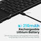 Folding Bluetooth Keyboard with Touchpad – Wireless, 3-Device Support, PU Leather