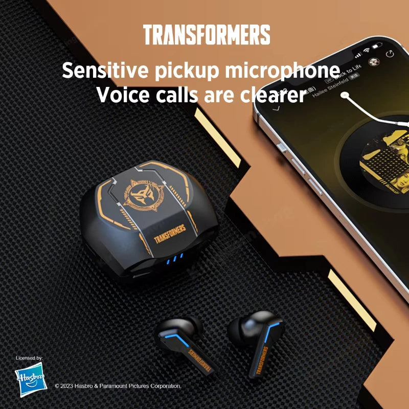Transformers TF-T06 Bluetooth Earbuds – Noise Reduction, Gaming & Music