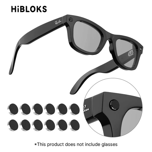 HIBLOKS AI Smart Glasses Sticker – Video Recording & Shading for Ray-Ban