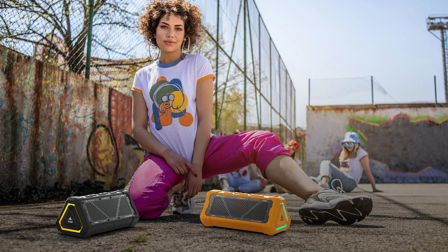 MLOVE P3 Outdoor Bluetooth Speaker – 40W, IPX7 Waterproof, RGB Light
