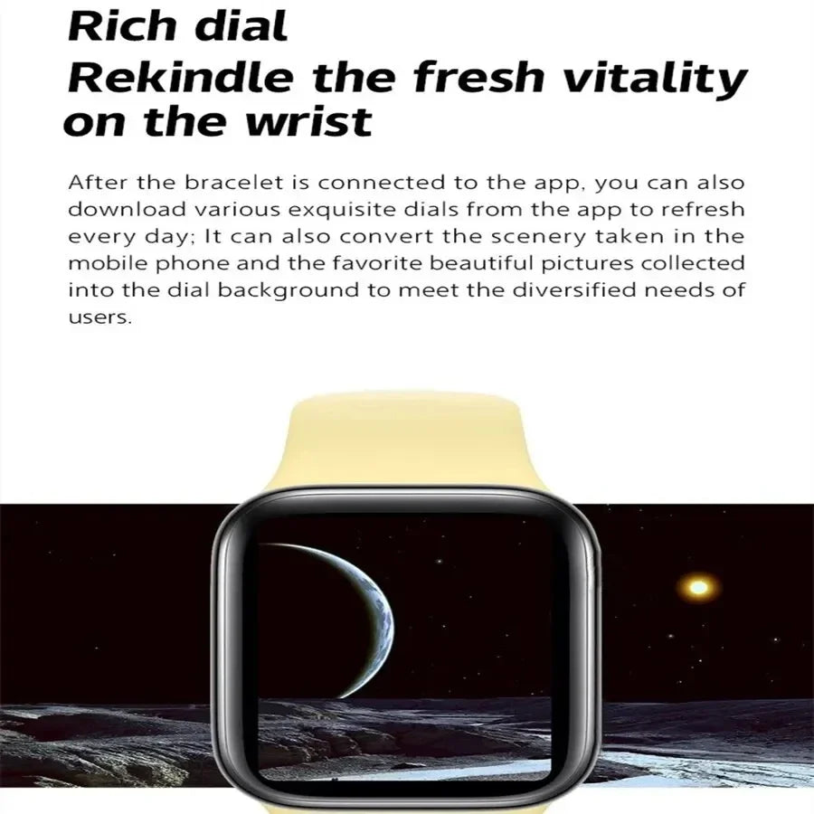 2025 Smartwatch – 1.73'' Screen, Bluetooth Call, Blood Oxygen & Pressure Monitor