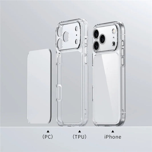 Clear Shockproof iPhone Case – Luxury Hybrid (iPhone 17/17 Pro/Pro Max/Air)