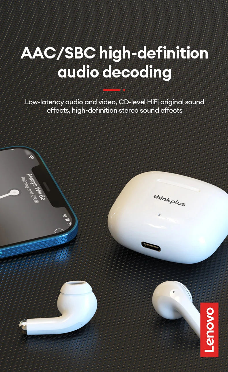 Lenovo LP40 Pro TWS Earbuds – Real-Time Translation, Bluetooth, AI, Travel
