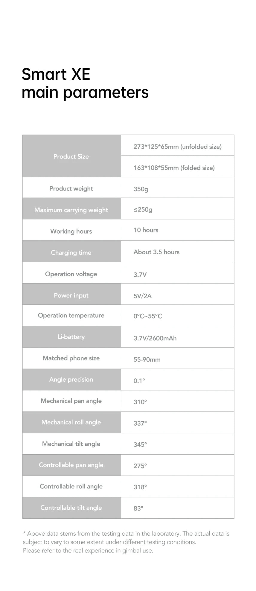 AOCHUAN 3-Axis Handheld Gimbal – SmartXE for iPhone & Android, AI Face Tracking