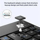 MINGCVIL Mini Foldable Bluetooth Keyboard – Slim, Portable, Rechargeable