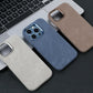 Full-Wrap Magnetic Alcantara Case – Luxury Suede Leather for iPhone 16 Pro/Max