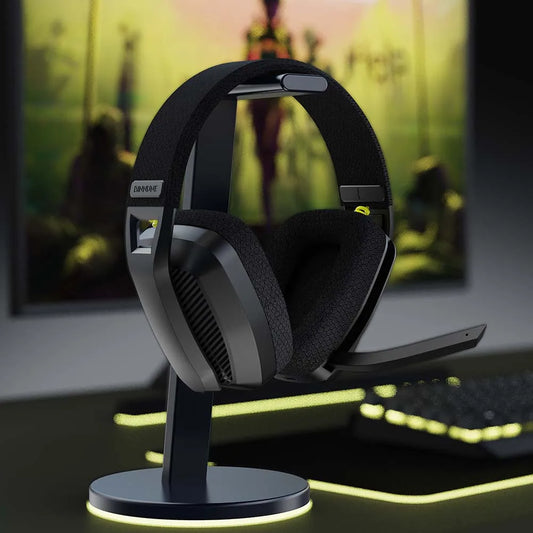 BINNUNE BW06 Wireless Gaming Headset – 2.4GHz & Bluetooth, Mic for PS5/PC