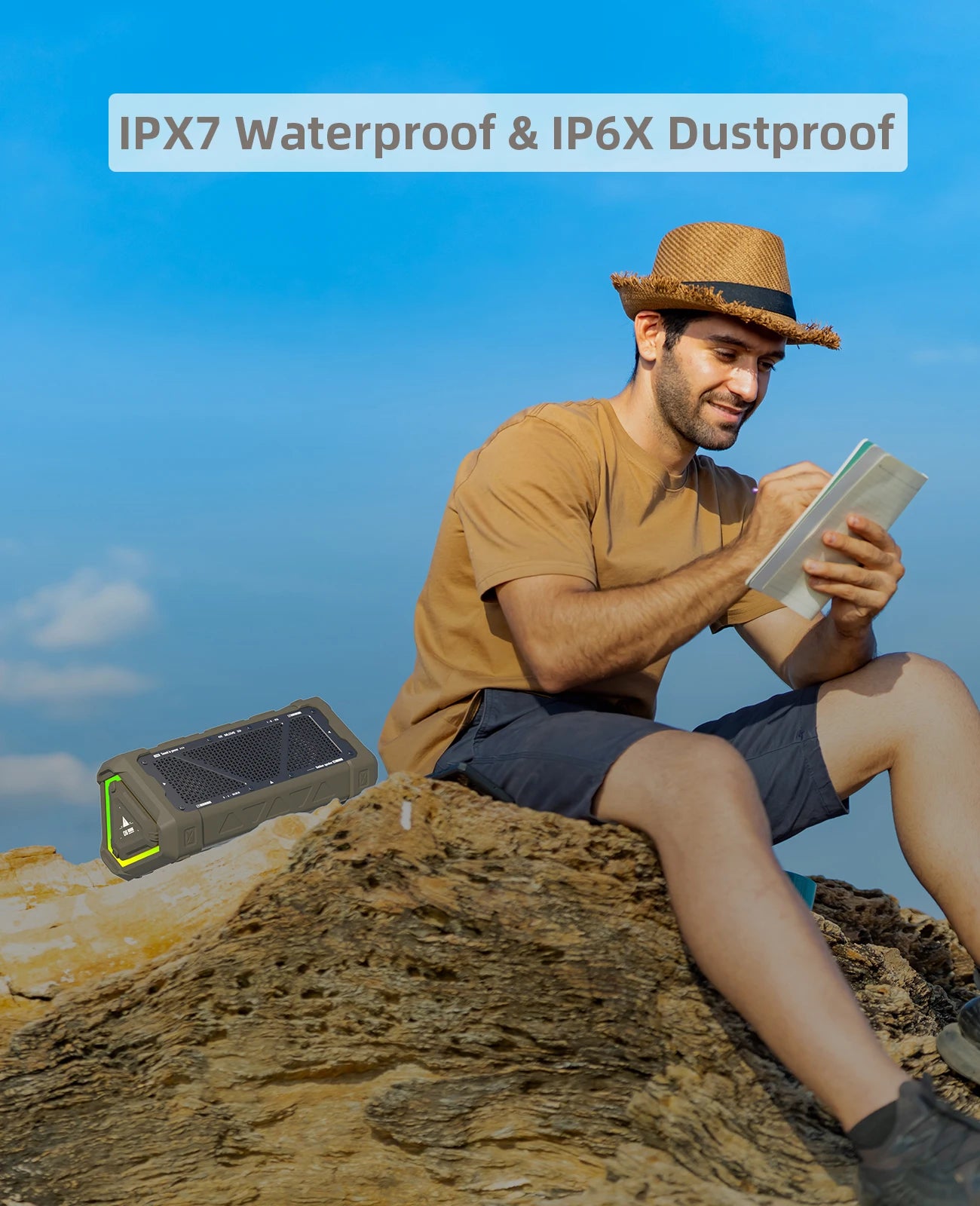 MLOVE P3 Outdoor Bluetooth Speaker – 40W, IPX7 Waterproof, RGB Light