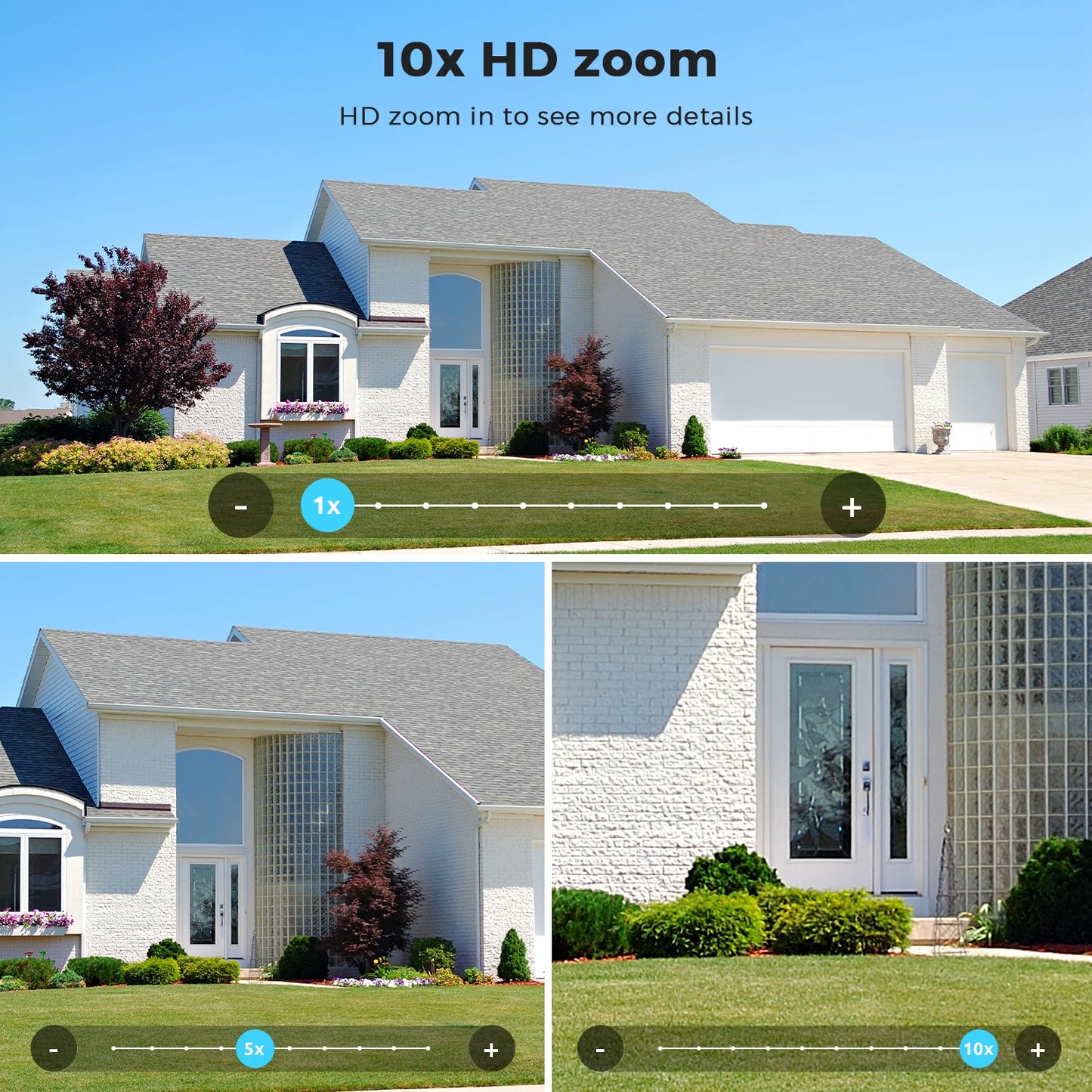 20MP Outdoor WiFi Camera – 4 Lens, 10X Zoom, Auto Tracking