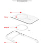 Shockproof Clear Magnetic iPhone Case – MagSafe & Wireless Charging (iPhone 17 Air/Pro Max)