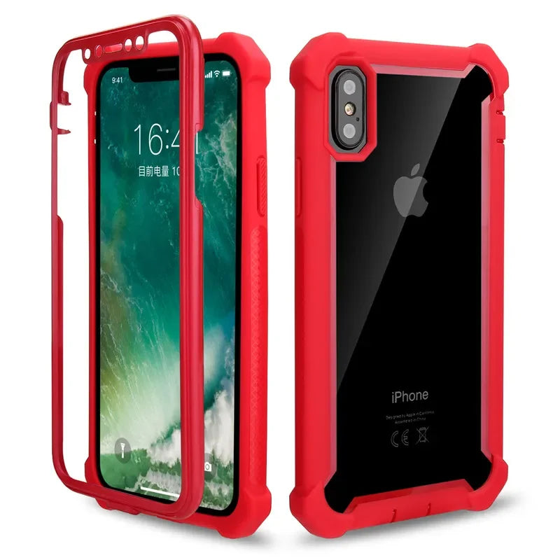 Shockproof Transparent TPU Phone Case – iPhone 6–12 Pro/Max