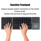 Folding Bluetooth Keyboard with Touchpad – Mini Wireless, Universal 3-System