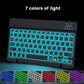 RGB Backlit Bluetooth Keyboard & Mouse – 10-Inch Wireless for Tablet/Laptop
