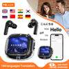 Smart Translation Headphones – Wireless Bluetooth Earbuds with Touch Screen & HiFi Audio