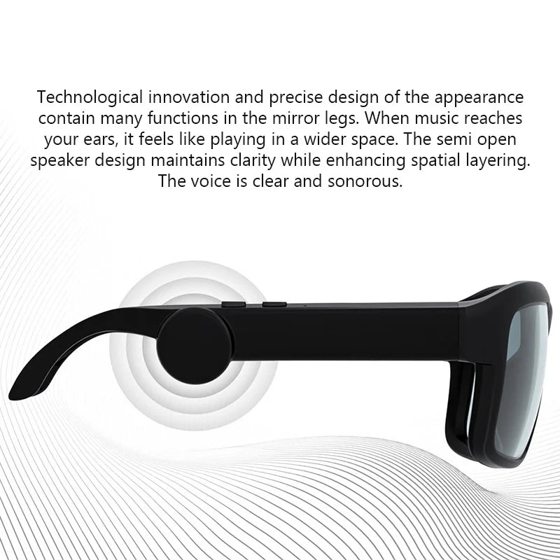 Original Bluetooth Glasses – Sports Driving Sunglasses with Wireless Headset