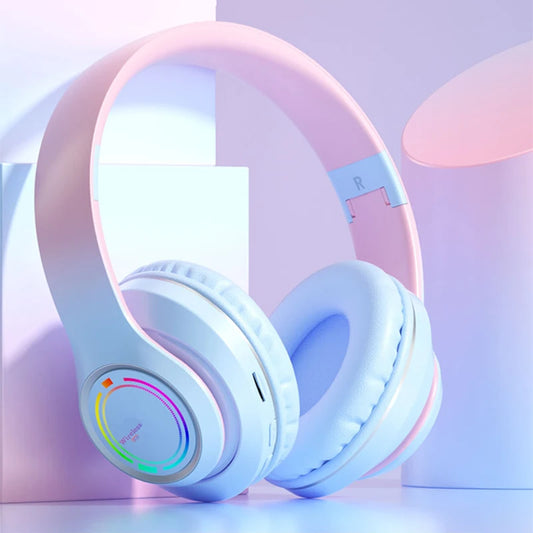 Wireless Bluetooth Kids Headphones – Multi-Color, SD Card, HiFi Stereo
