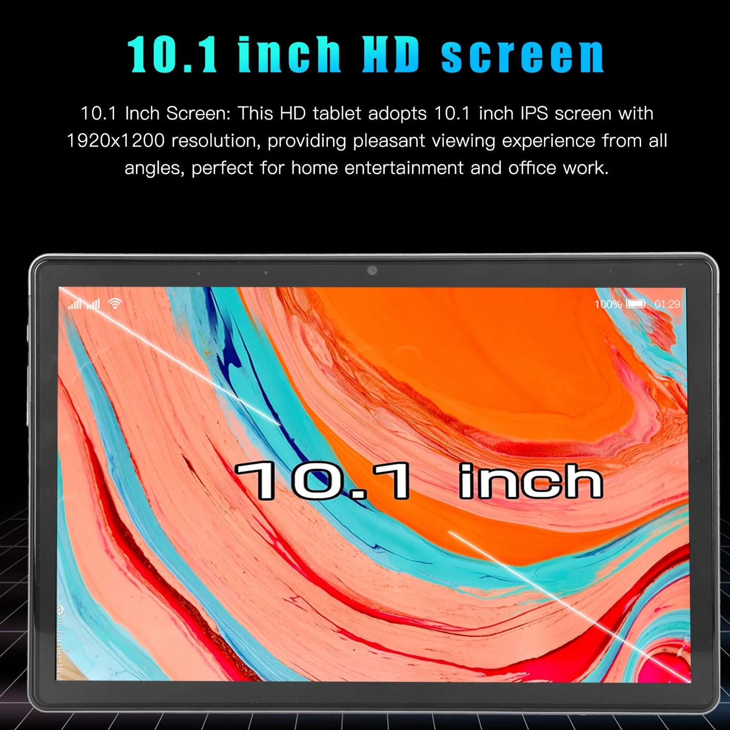 10.1'' Family Gaming Tablet – 12GB+256GB, 5G WiFi, 8800mAh, 8MP+20MP Cameras