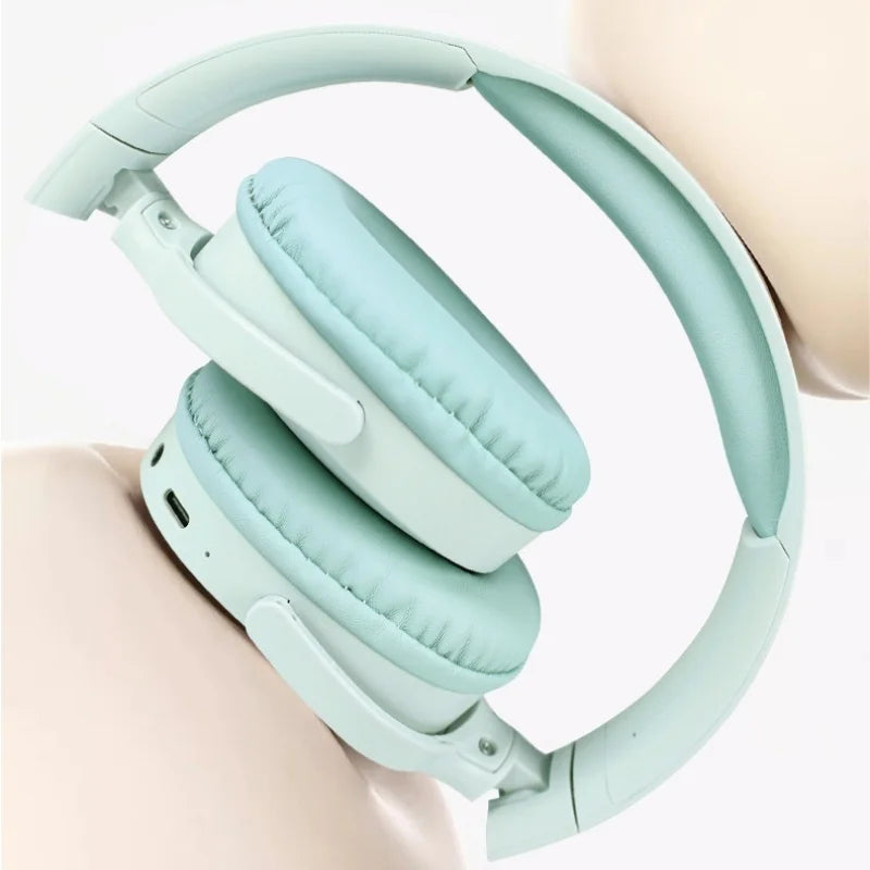 Fashion Bluetooth Over-Ear Headphones – Deep Bass, Sports Stereo, Long Battery