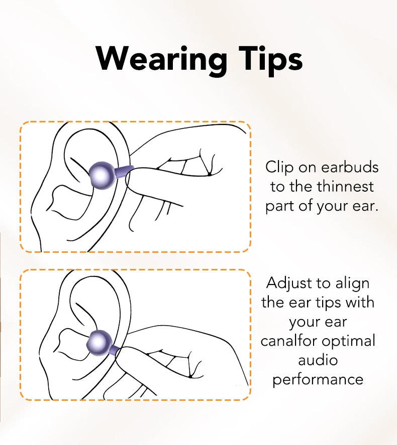 MINISO MS201 Bluetooth EarClip Headphones – AI Translator, 60H Playtime