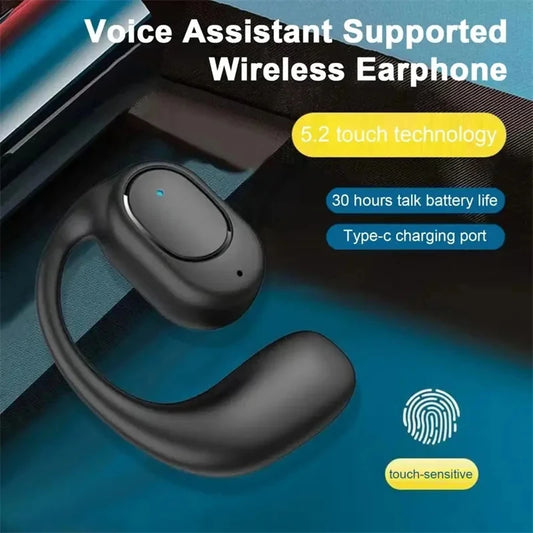 Wireless Bone Conduction Headphones – Bluetooth, Mic, Noise Cancelling